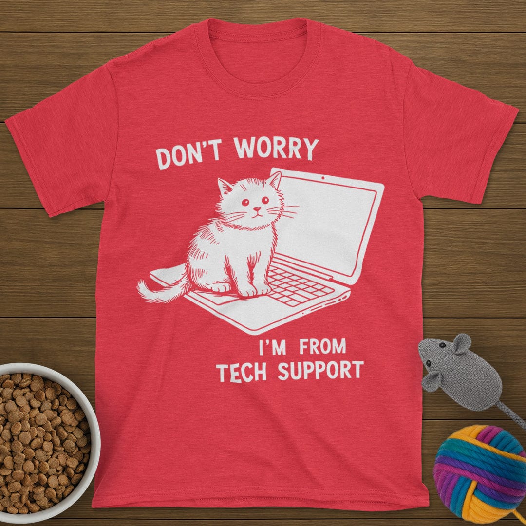 Tech Support Cat T-Shirt
