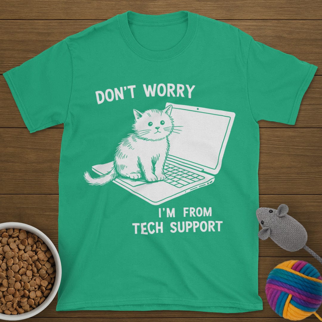 Tech Support Cat T-Shirt