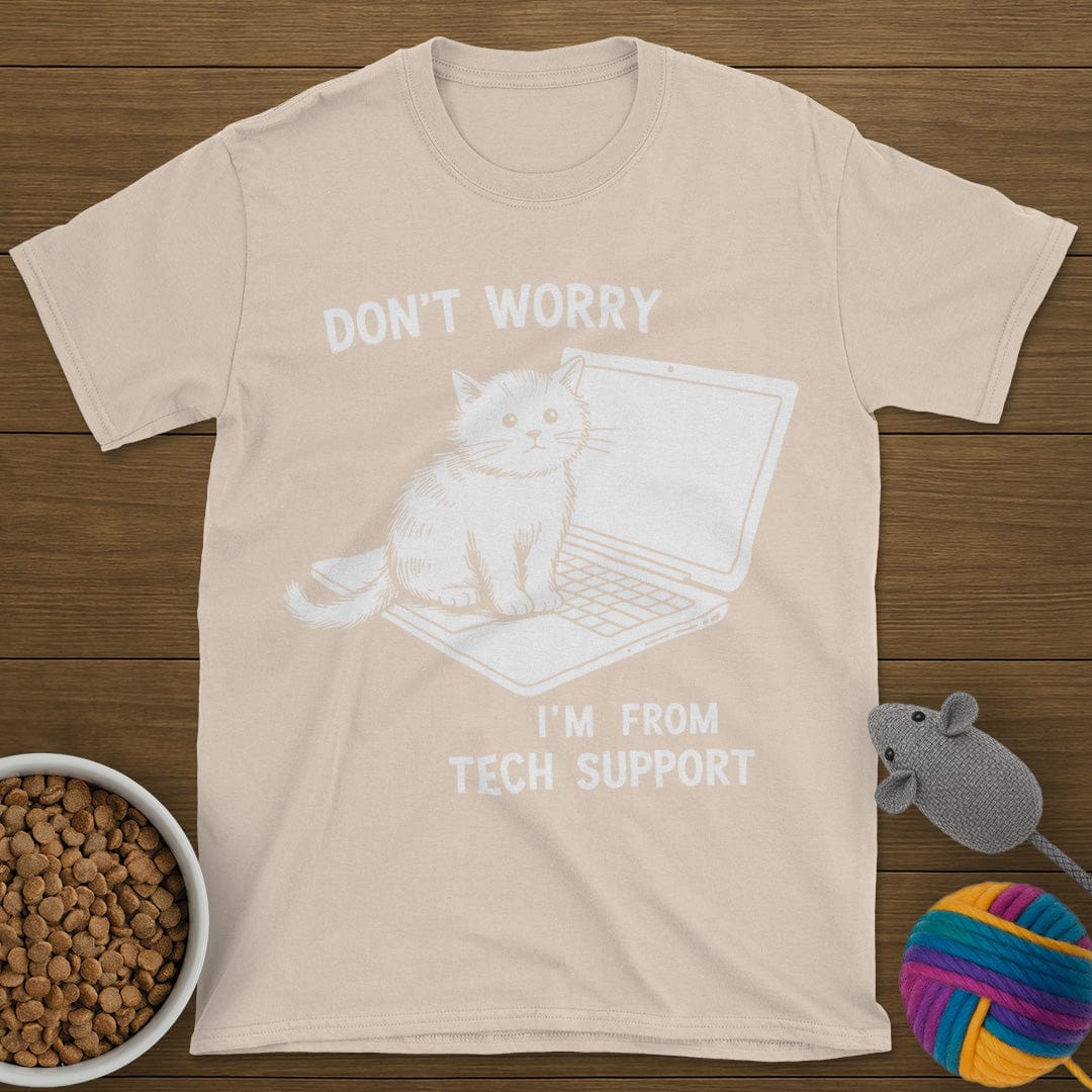 Tech Support Cat T-Shirt