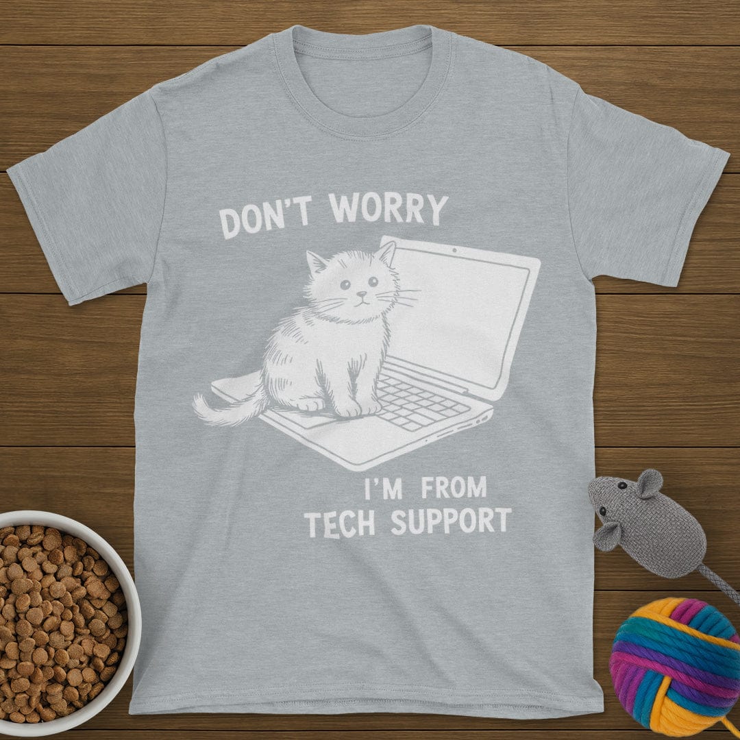 Tech Support Cat T-Shirt