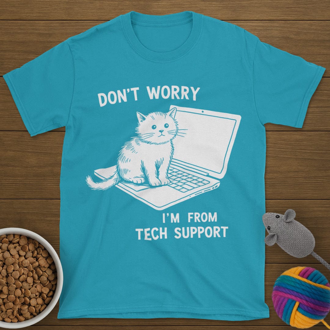 Tech Support Cat T-Shirt