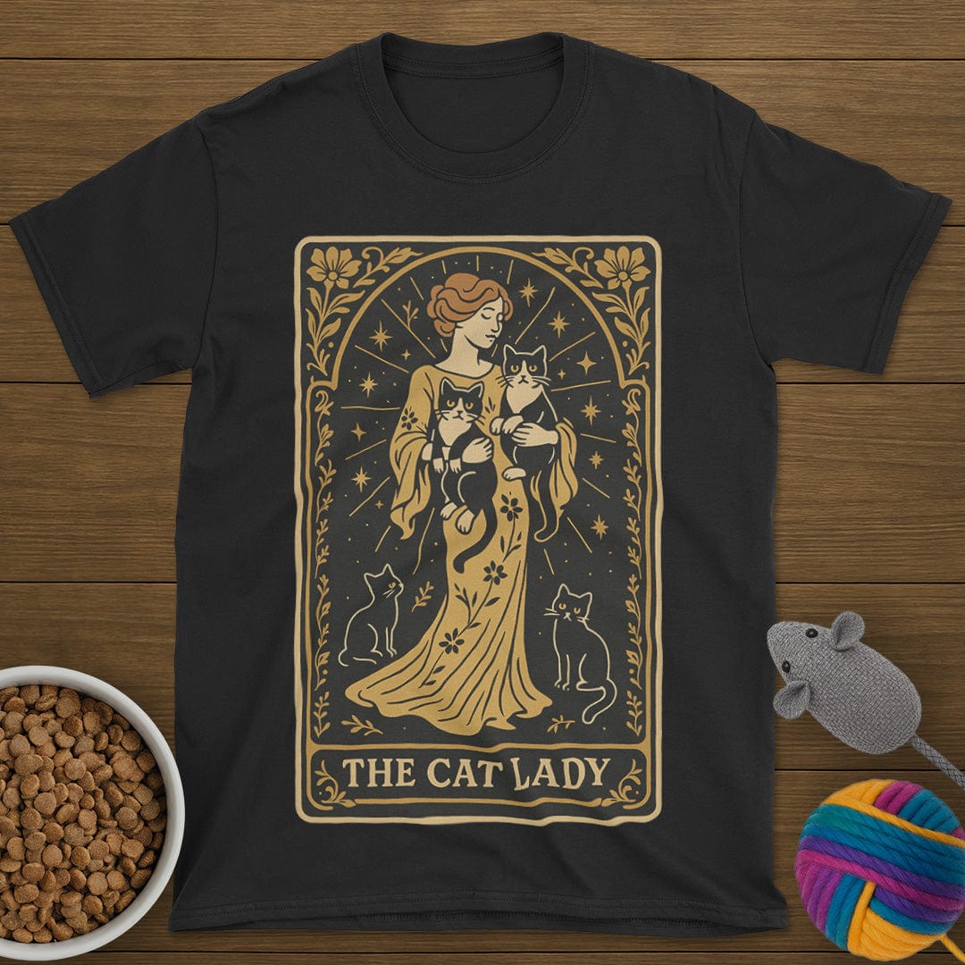 The Cat Lady Tarot Card T-Shirt