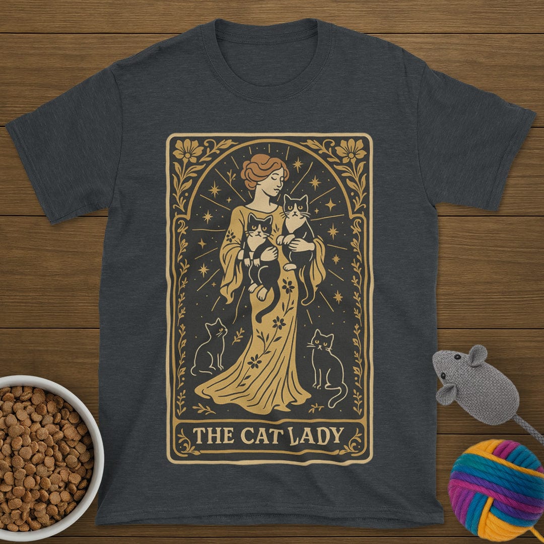 The Cat Lady Tarot Card T-Shirt