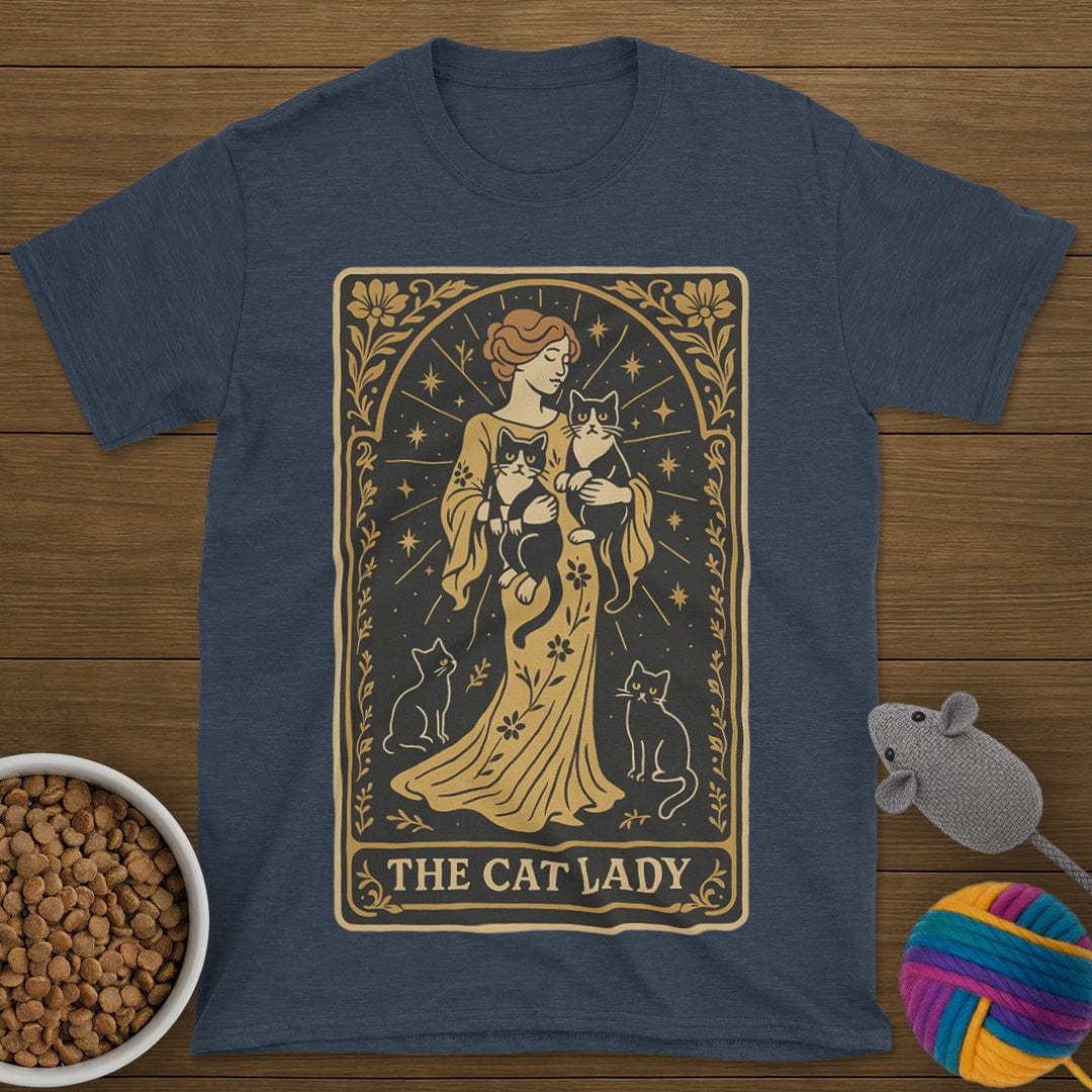 The Cat Lady Tarot Card T-Shirt