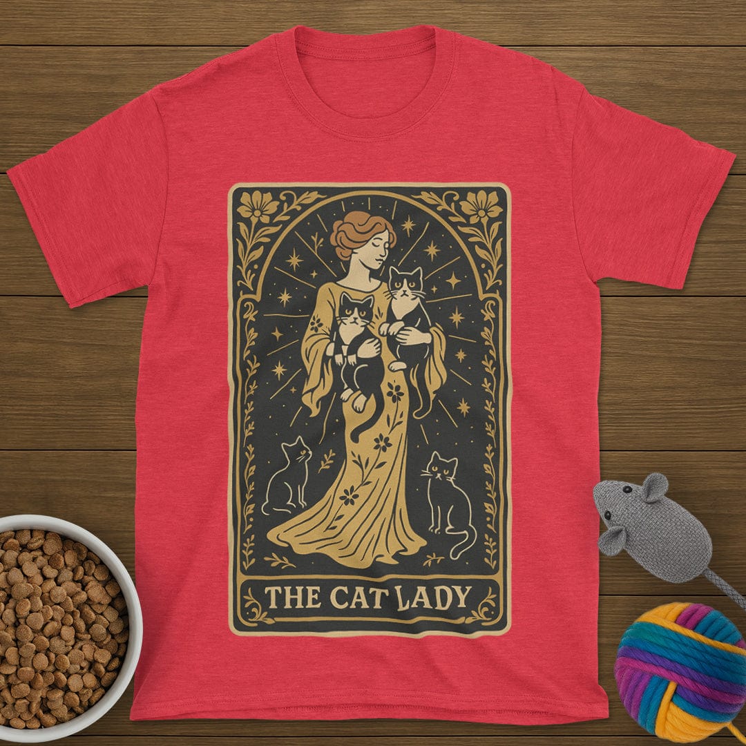The Cat Lady Tarot Card T-Shirt