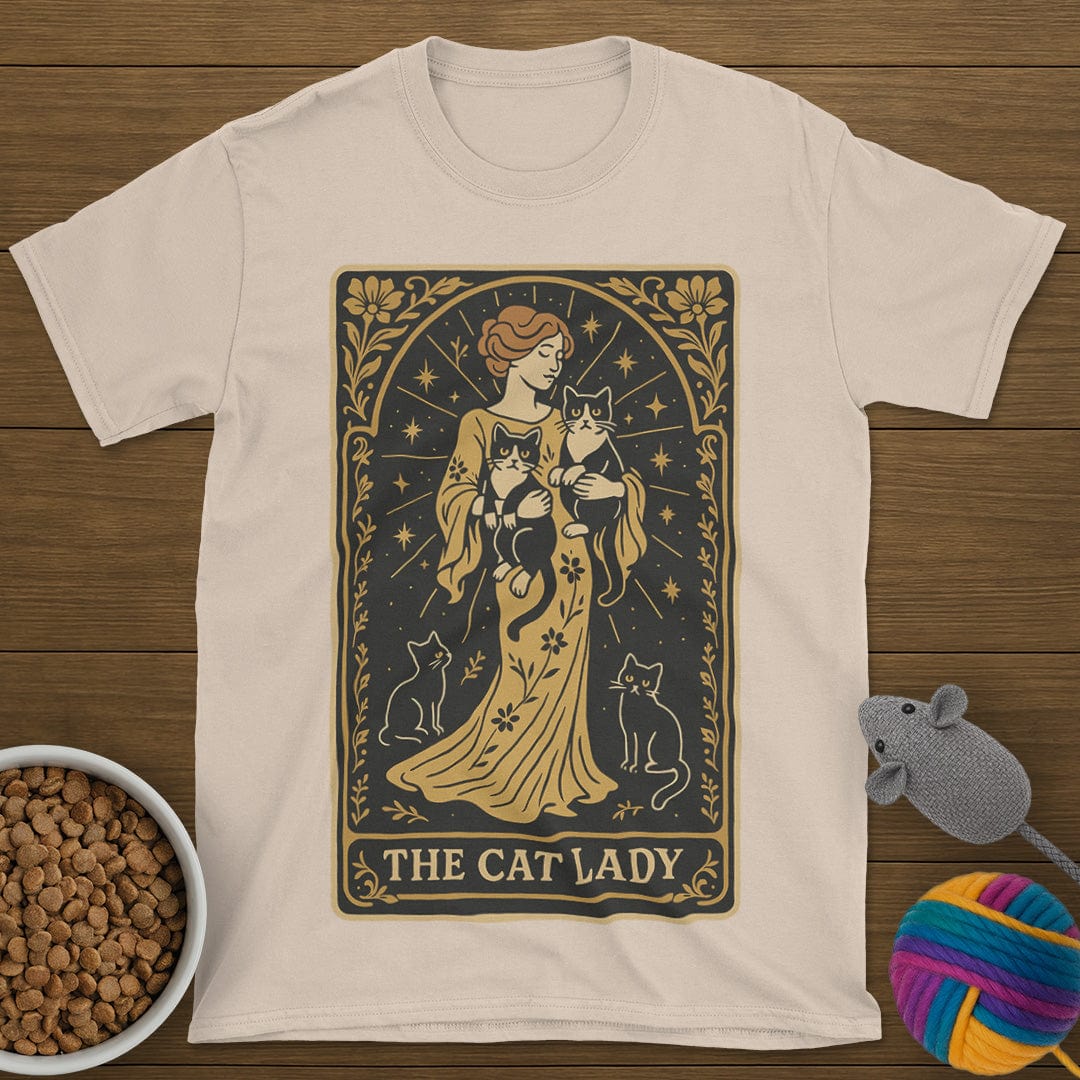The Cat Lady Tarot Card T-Shirt