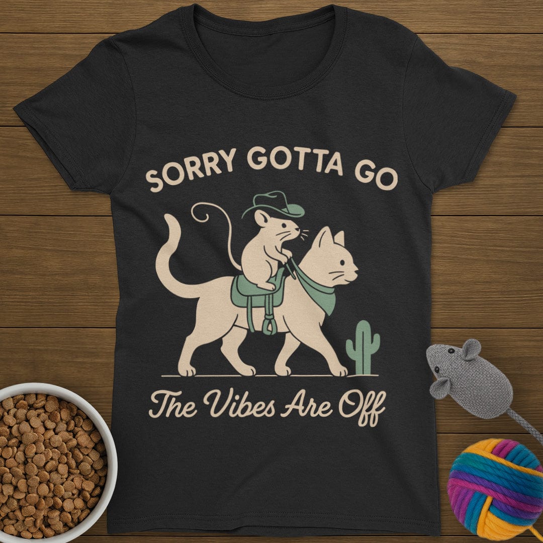 The Vibes Are Off Cat T-Shirt Womens