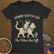 The Vibes Are Off Cat T-Shirt Womens