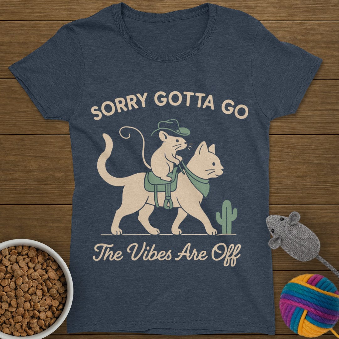 The Vibes Are Off Cat T-Shirt Womens