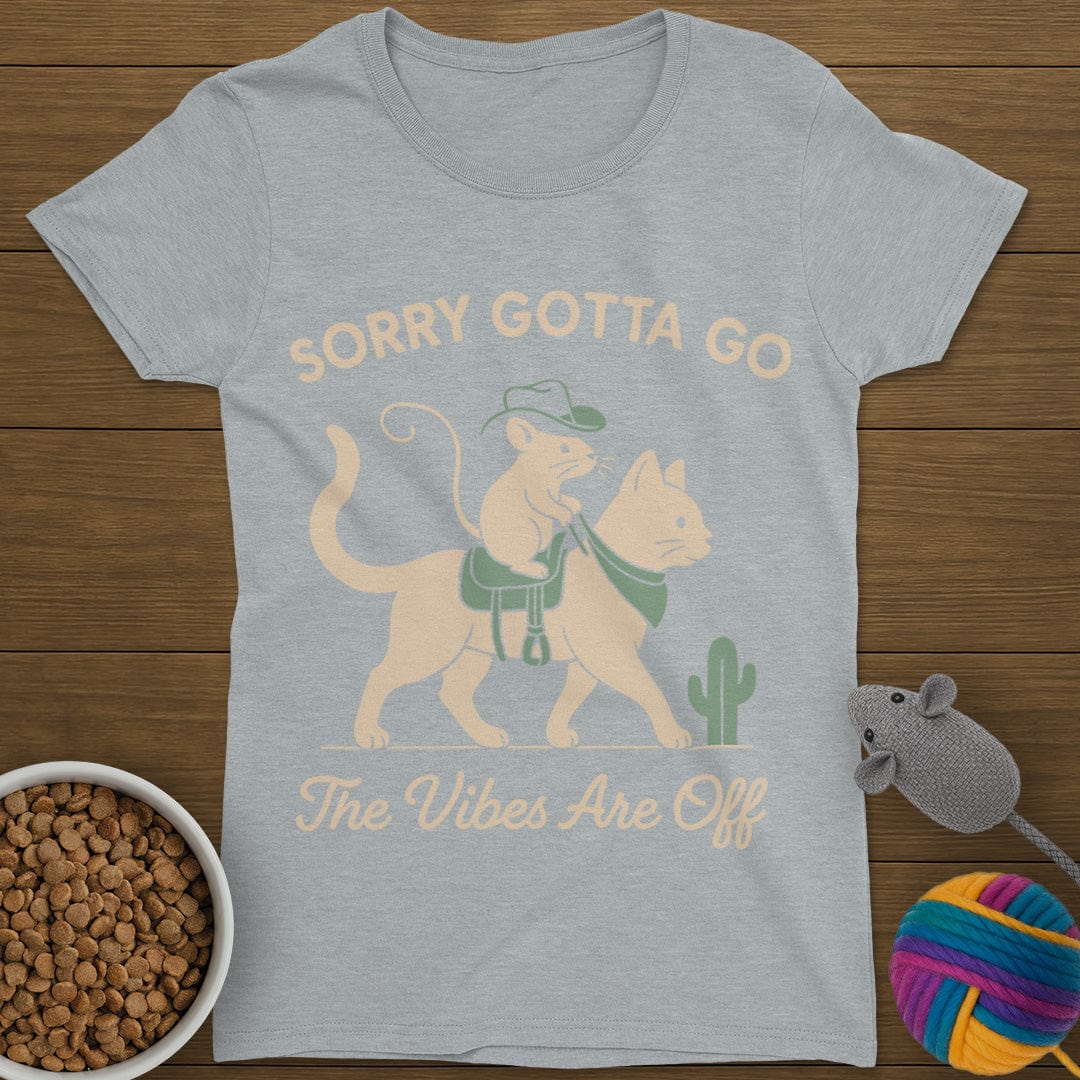The Vibes Are Off Cat T-Shirt Womens
