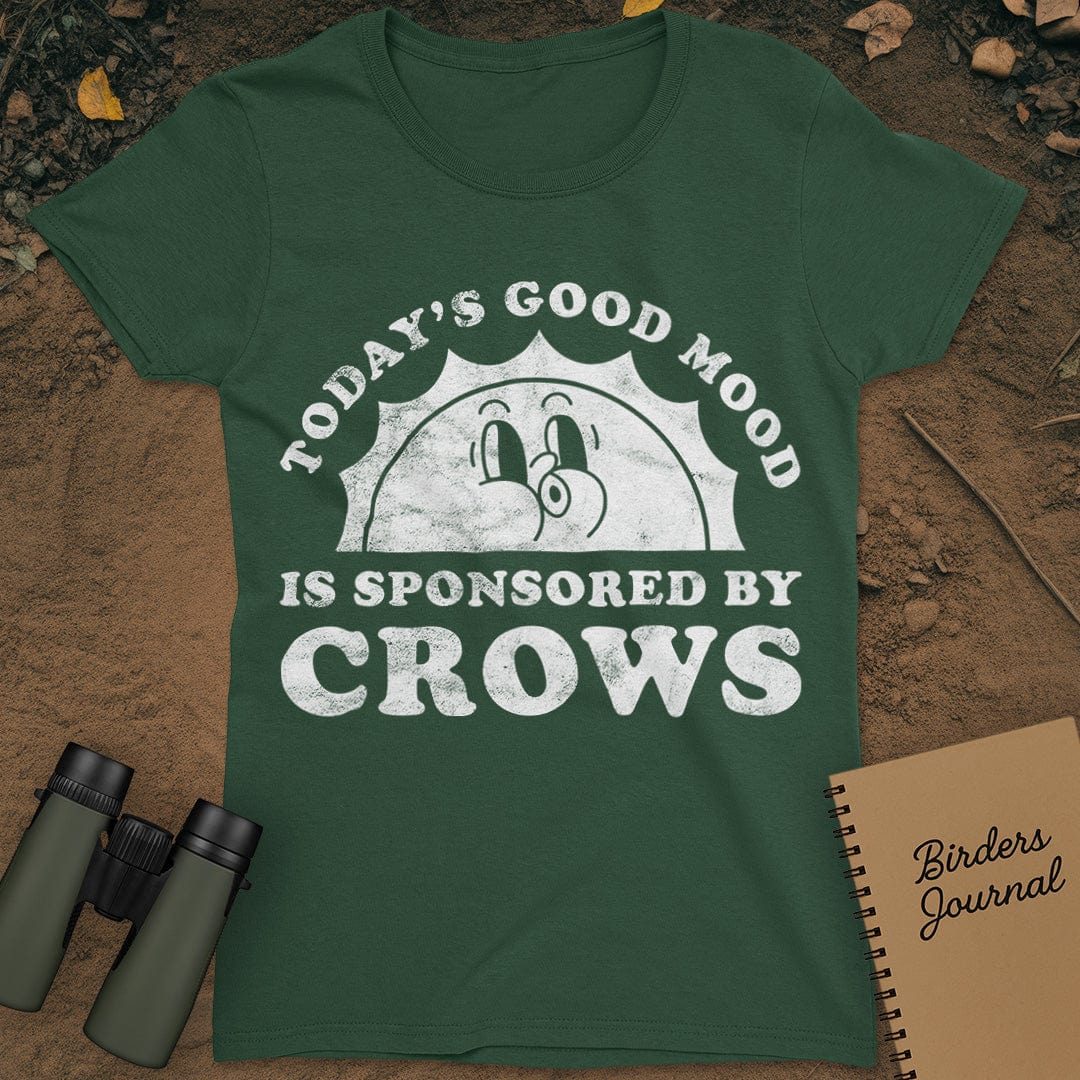 Today's Good Mood Crows T-Shirt Womens