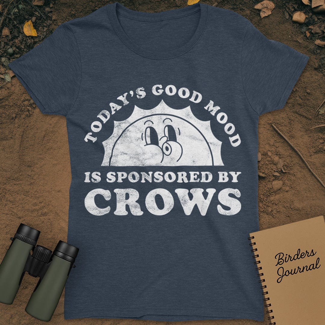 Today's Good Mood Crows T-Shirt Womens