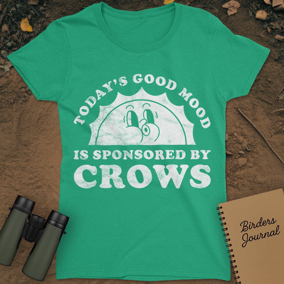 Today's Good Mood Crows T-Shirt Womens