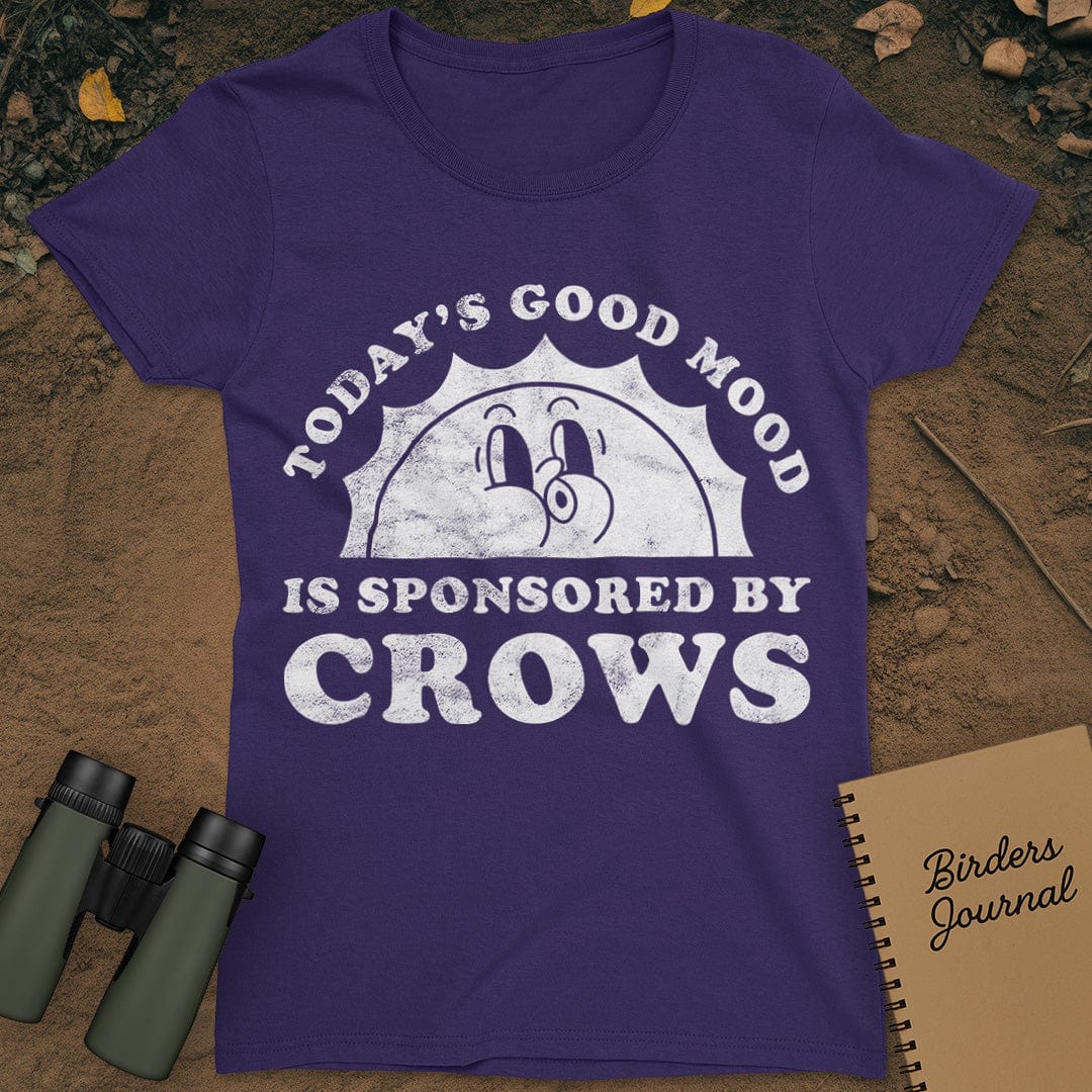 Today's Good Mood Crows T-Shirt Womens