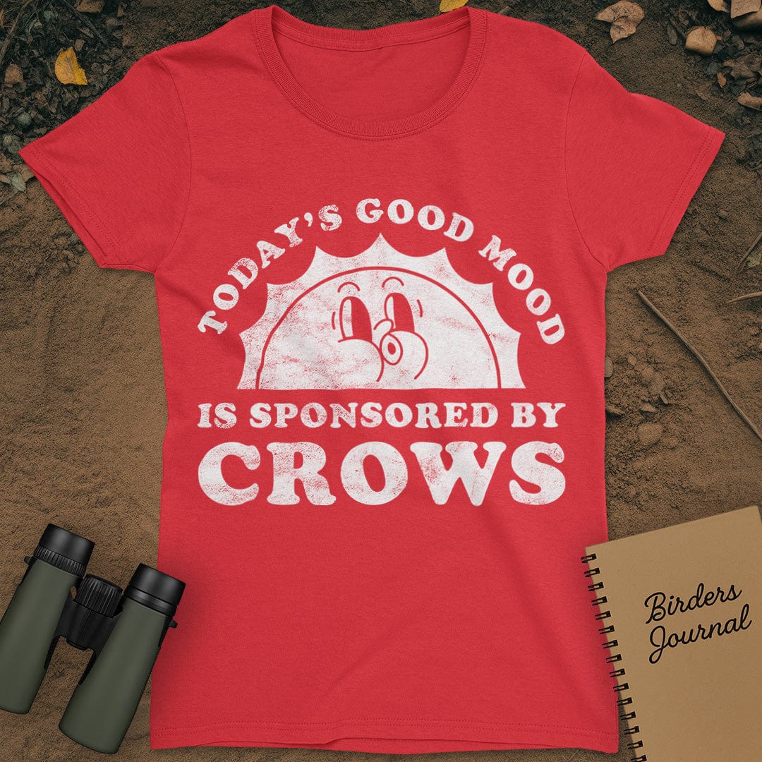Today's Good Mood Crows T-Shirt Womens