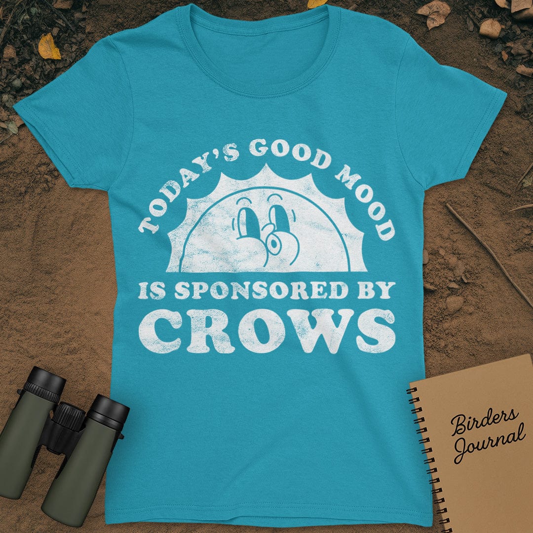 Today's Good Mood Crows T-Shirt Womens