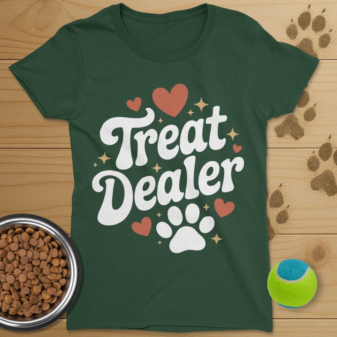 Treat Dealer Dog T-Shirt-Womens
