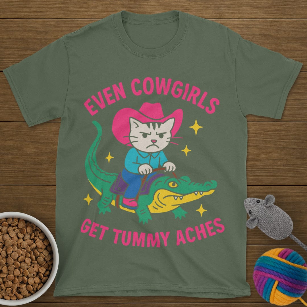 Tummy Aches Cat T-Shirt