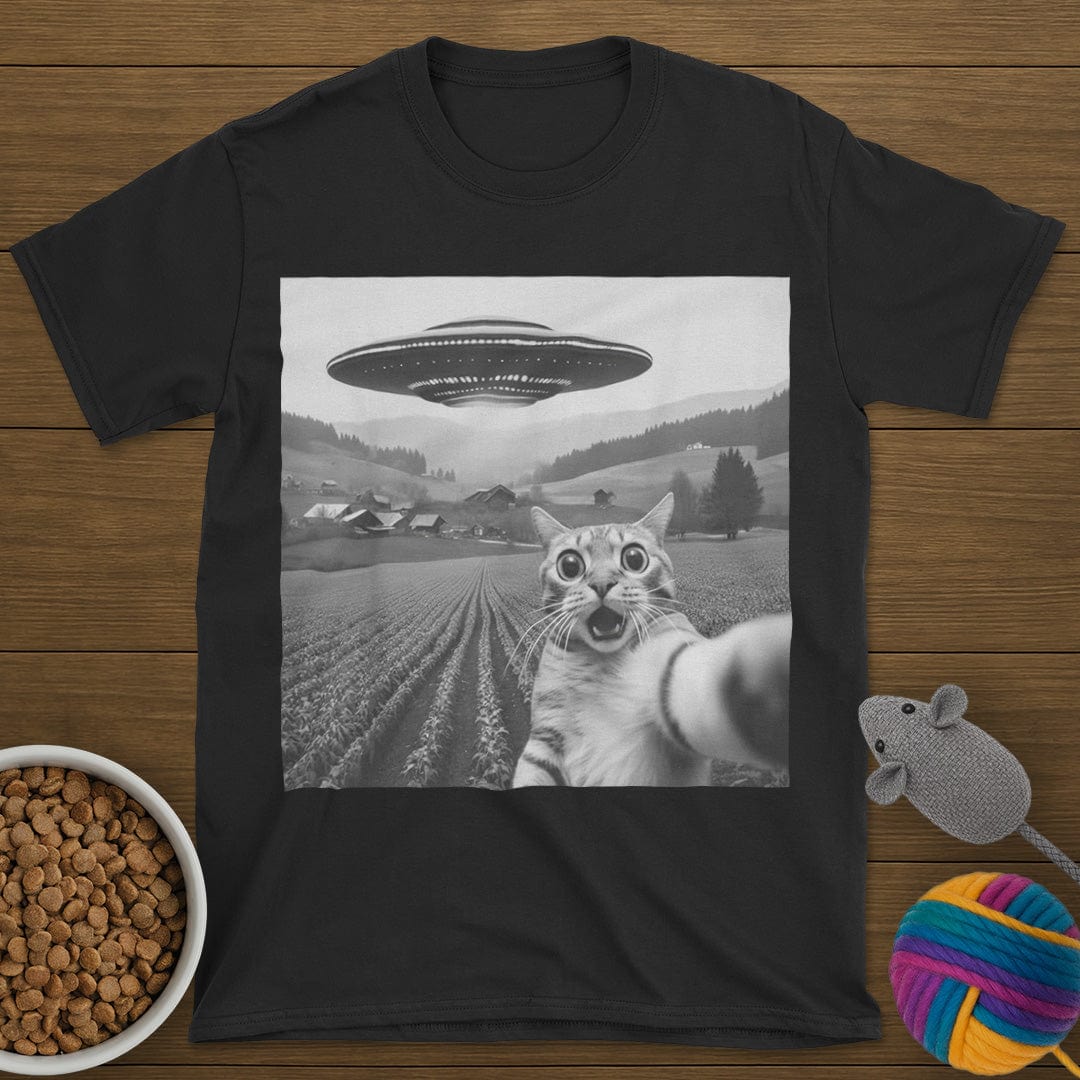 UFO Selfie Cat T-Shirt