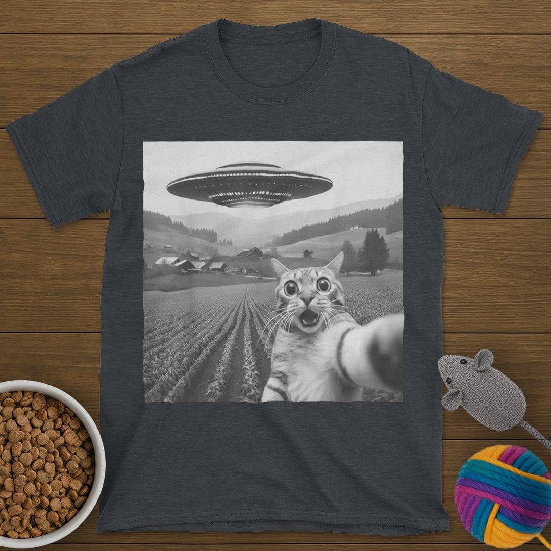 UFO Selfie Cat T-Shirt
