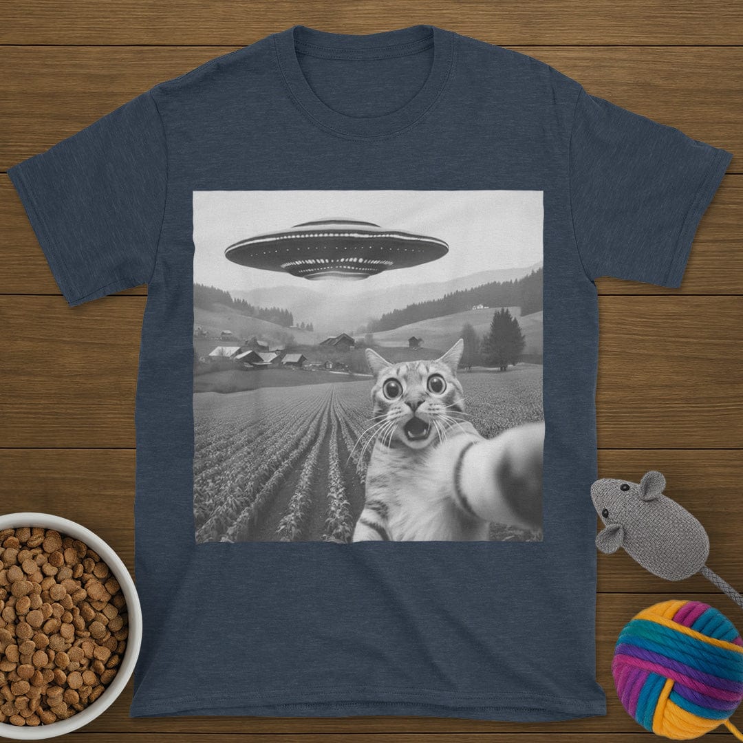UFO Selfie Cat T-Shirt