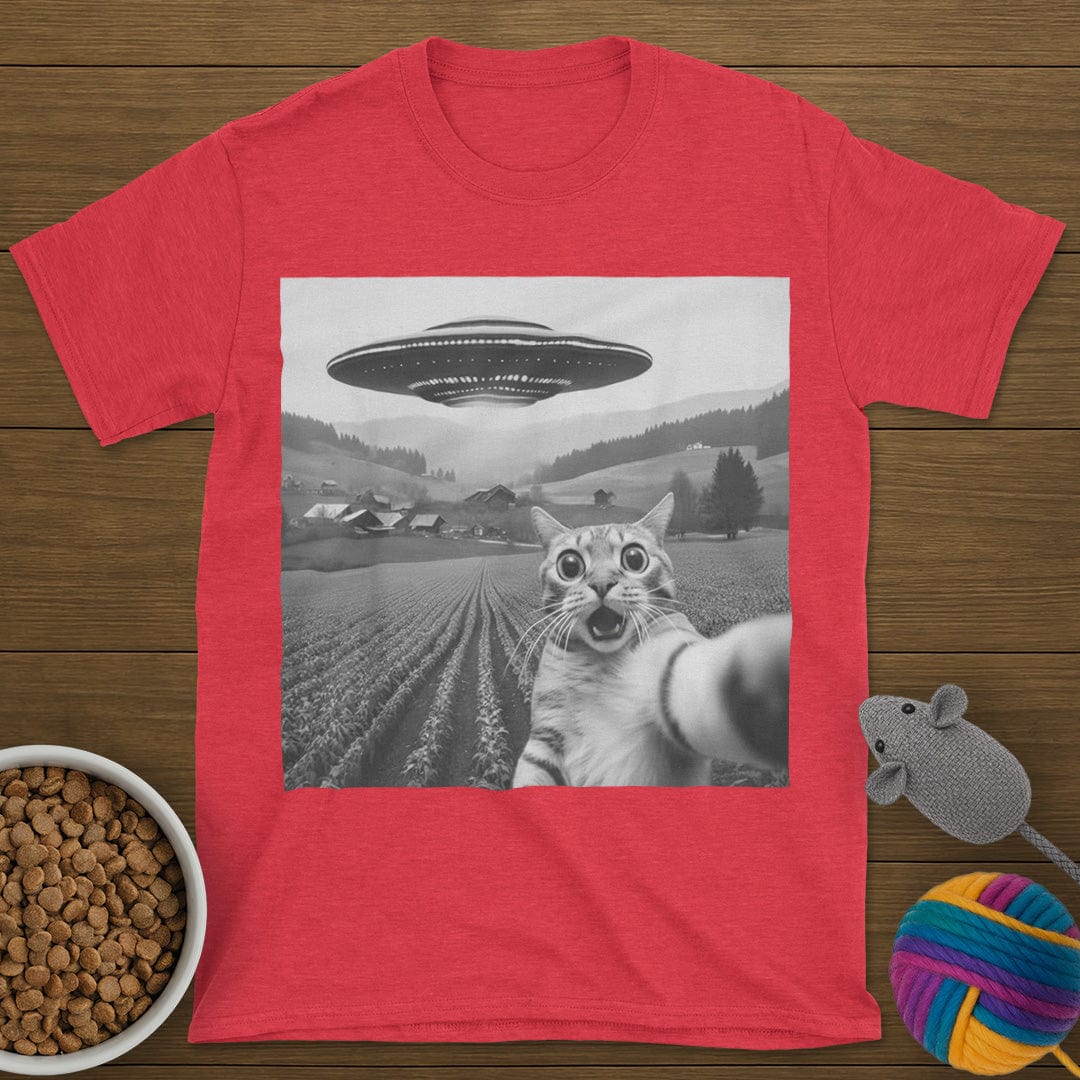UFO Selfie Cat T-Shirt
