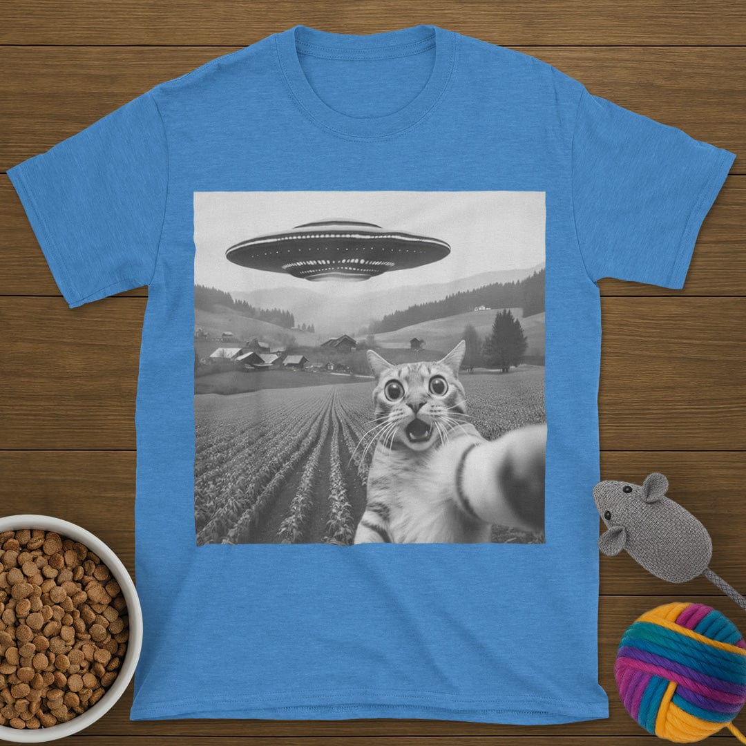 UFO Selfie Cat T-Shirt