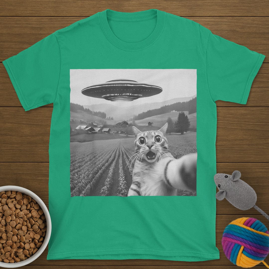 UFO Selfie Cat T-Shirt