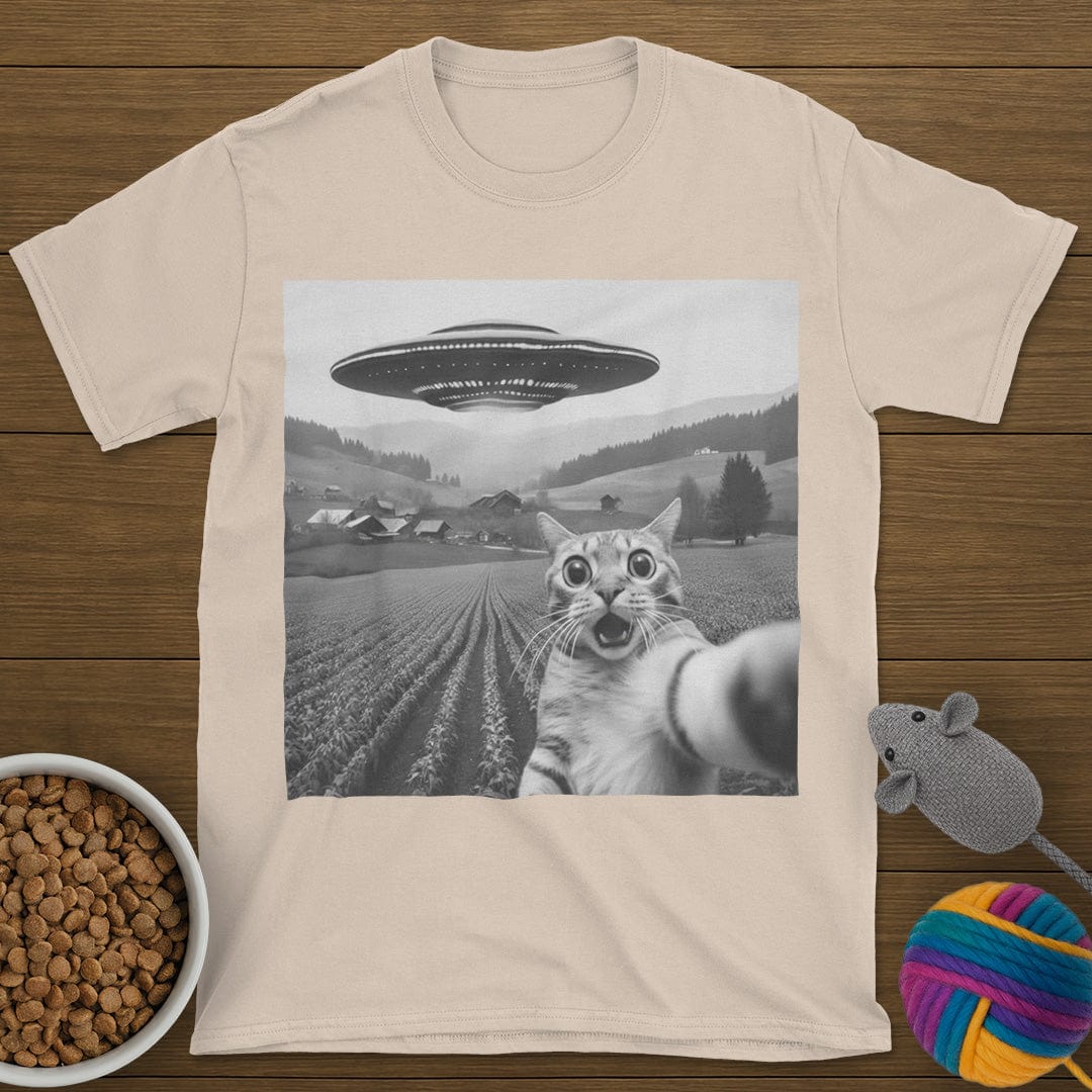 UFO Selfie Cat T-Shirt