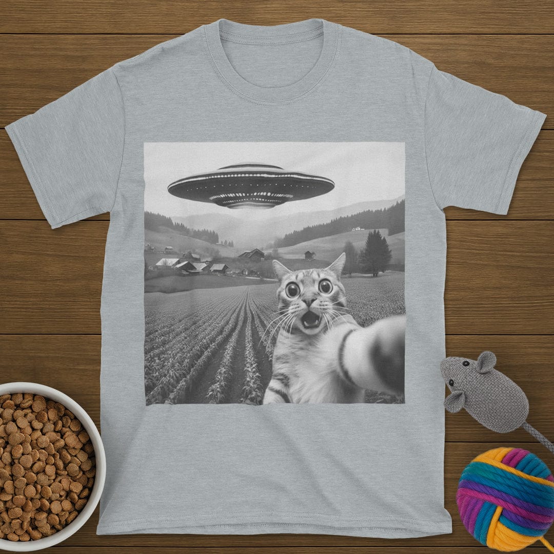 UFO Selfie Cat T-Shirt