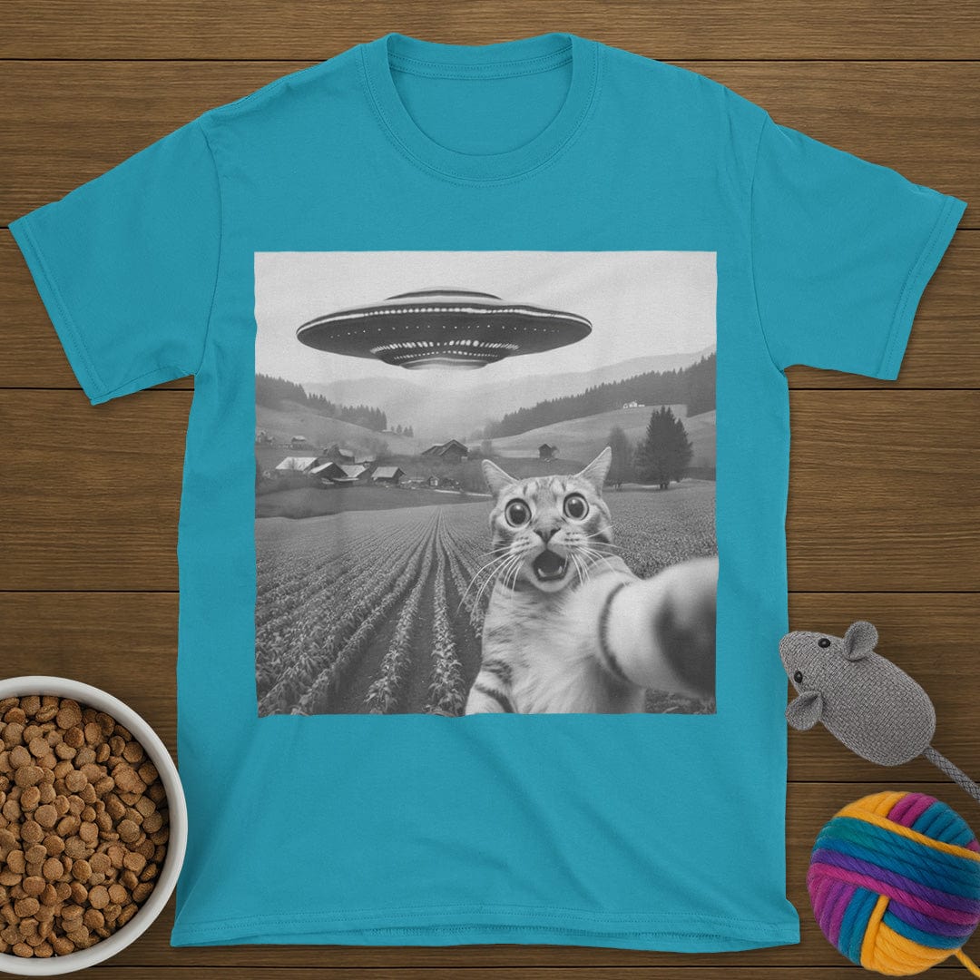 UFO Selfie Cat T-Shirt