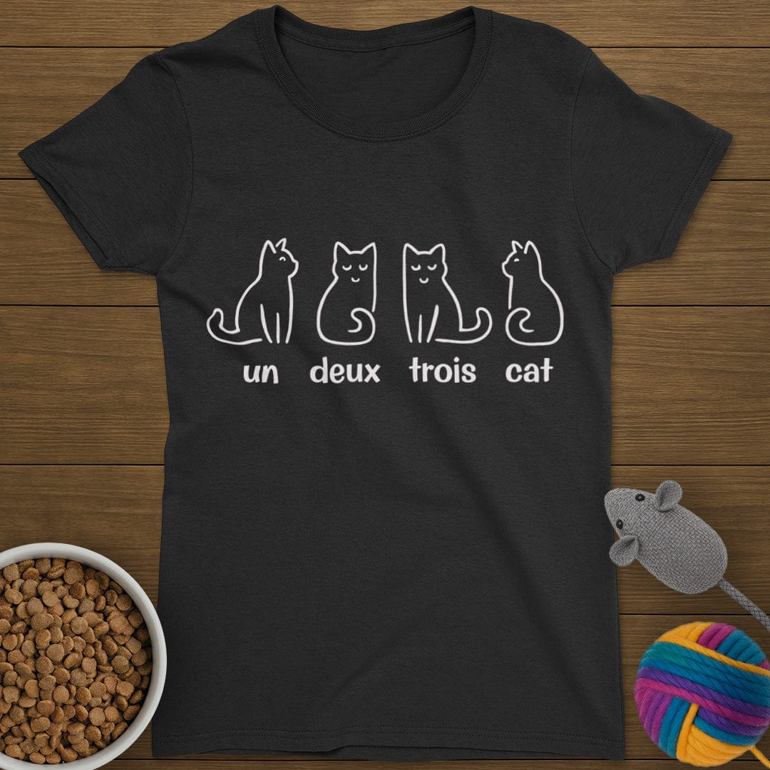 Un Deux Trois Cat T-Shirt Womens