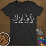 Un Deux Trois Cat T-Shirt Womens