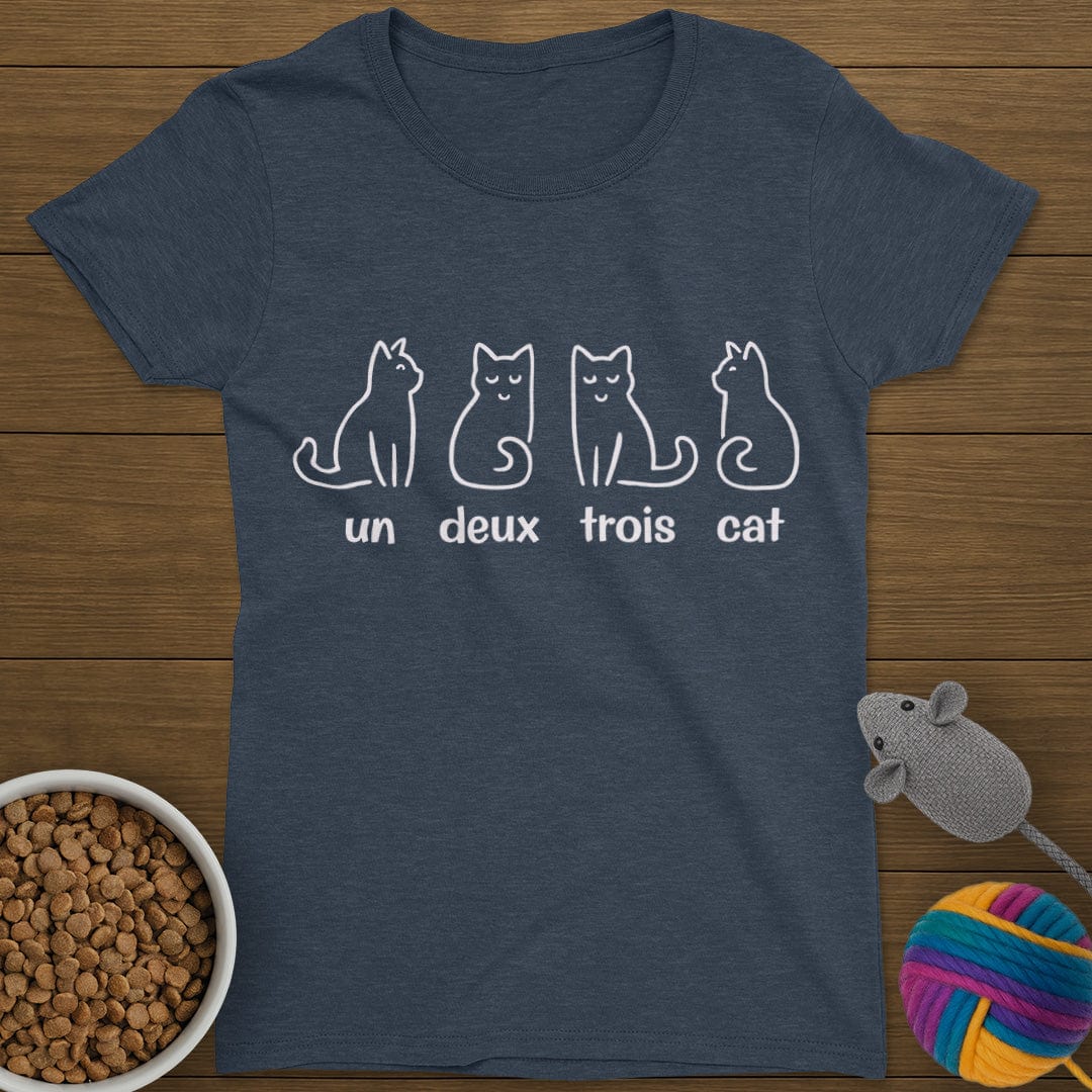 Un Deux Trois Cat T-Shirt Womens