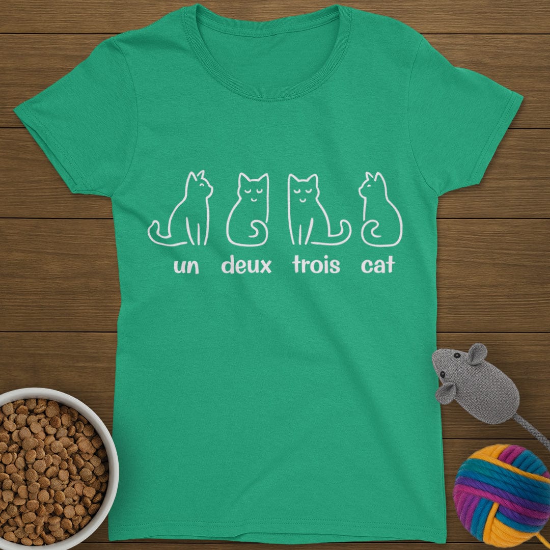 Un Deux Trois Cat T-Shirt Womens