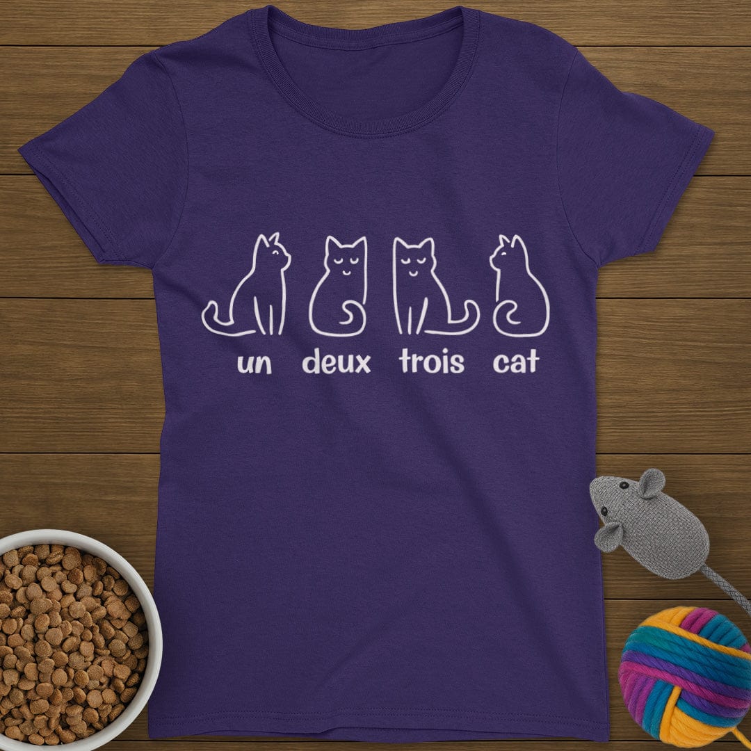 Un Deux Trois Cat T-Shirt Womens