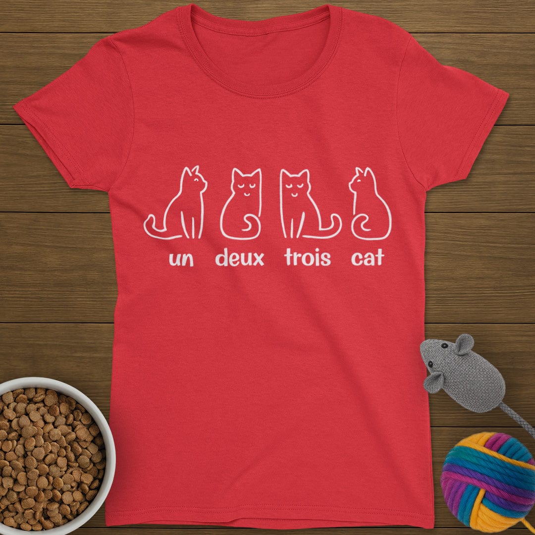 Un Deux Trois Cat T-Shirt Womens