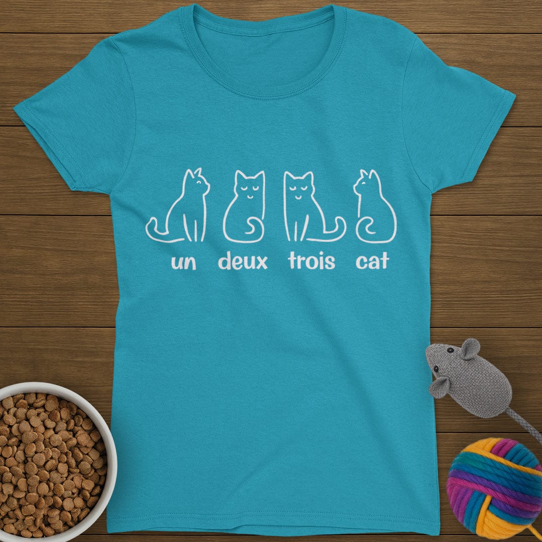Un Deux Trois Cat T-Shirt Womens