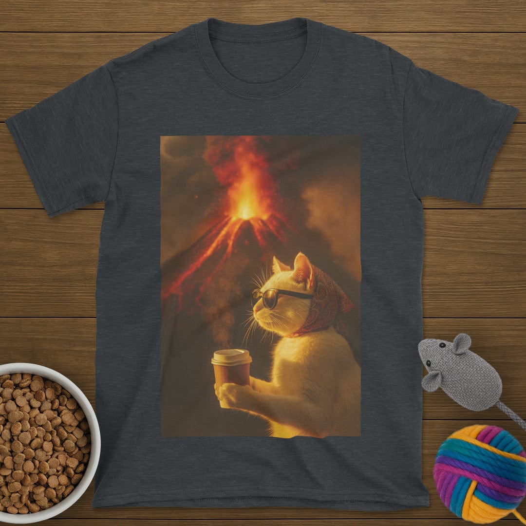 Volcano Coffee Cat T-Shirt
