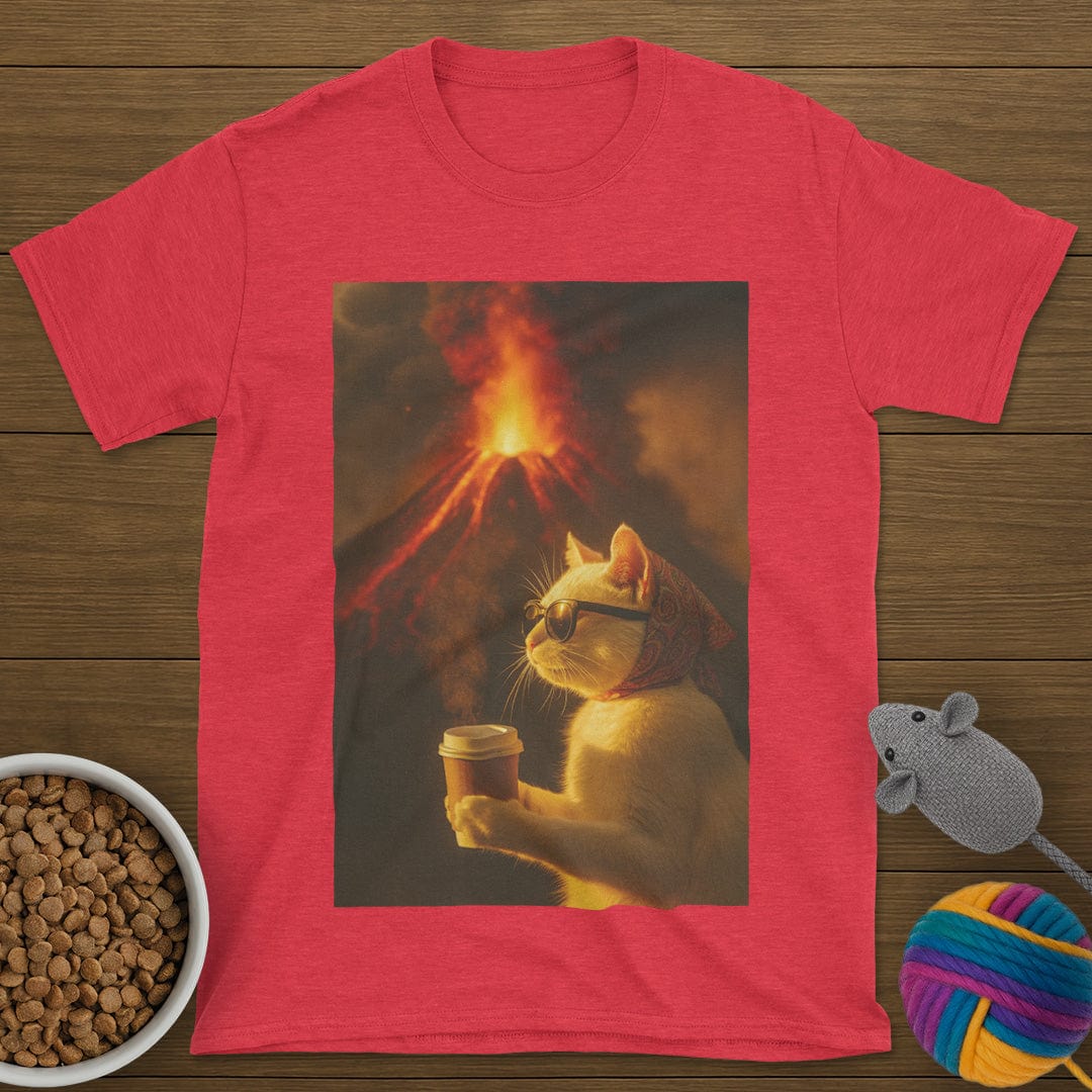 Volcano Coffee Cat T-Shirt