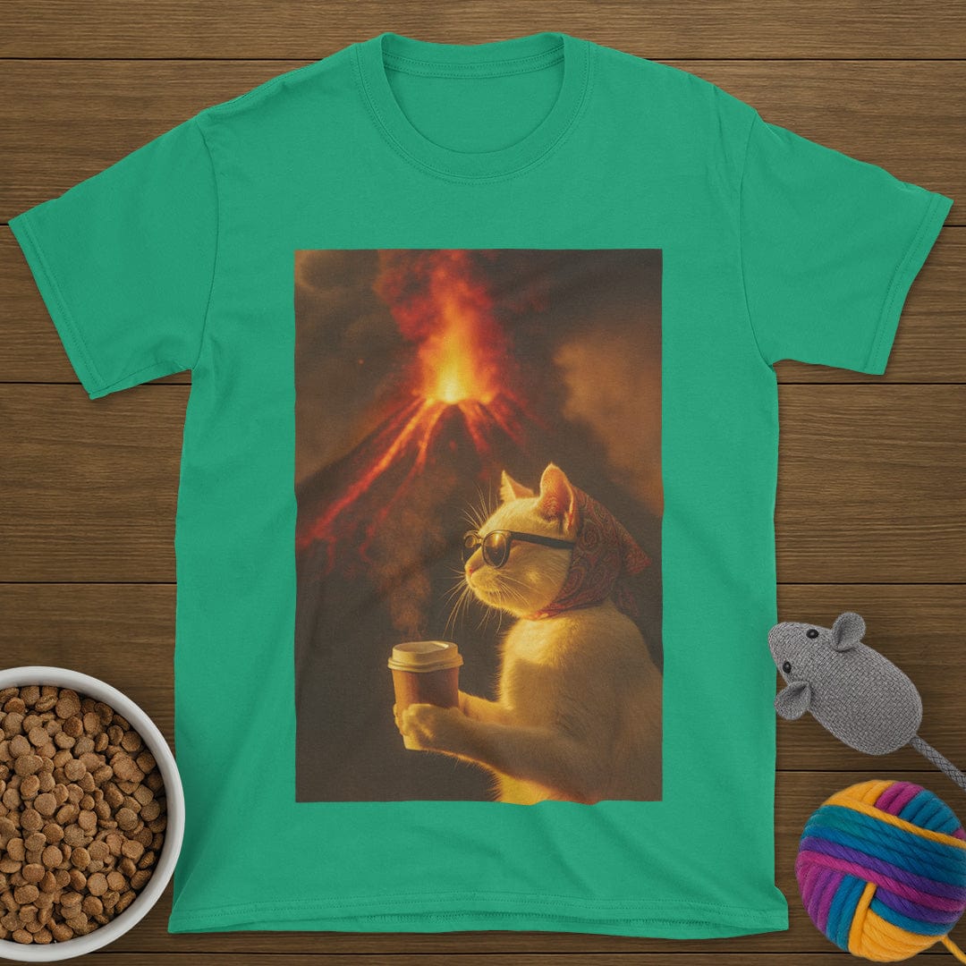 Volcano Coffee Cat T-Shirt
