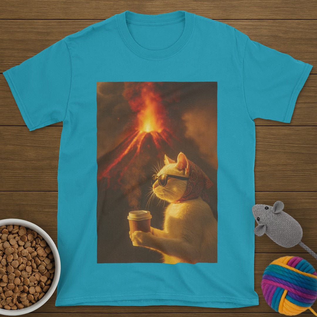 Volcano Coffee Cat T-Shirt