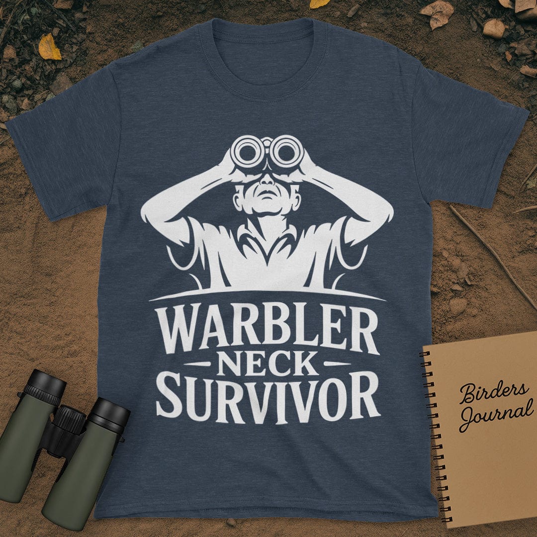Warbler Neck Survivor Birding T-Shirt