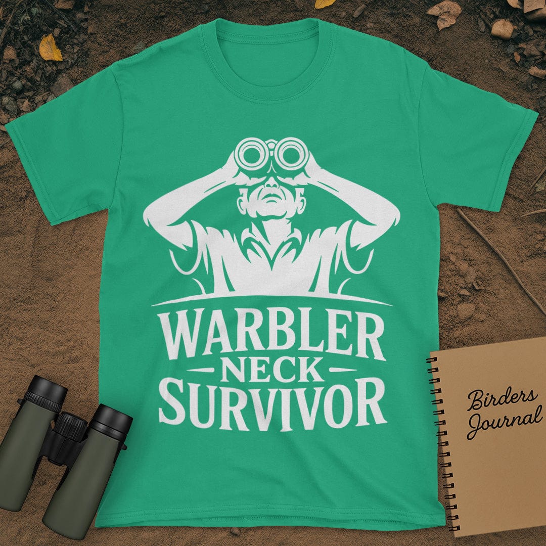 Warbler Neck Survivor Birding T-Shirt