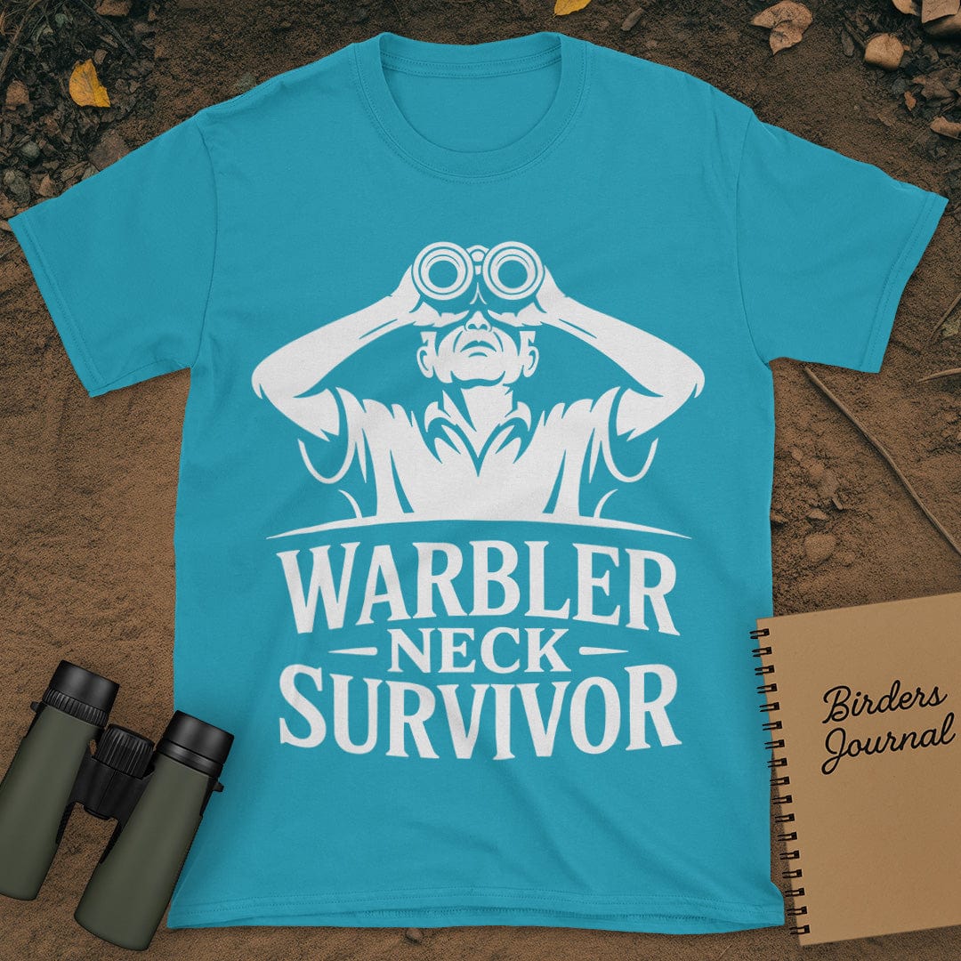Warbler Neck Survivor Birding T-Shirt